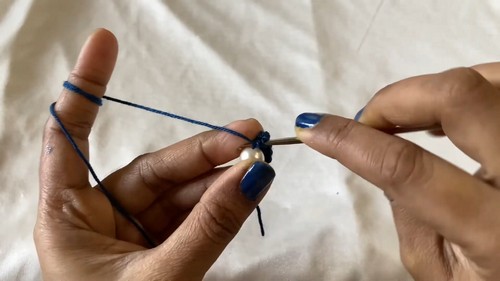 Crochet Beaded Earrings Pattern 2