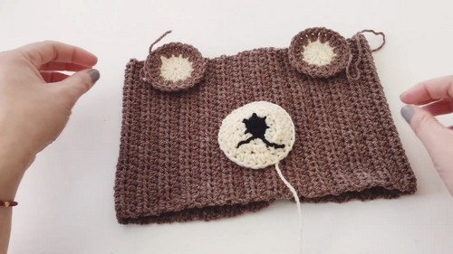Crochet Bear Neck warmer Pattern 8