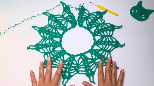 Crochet Blouse With Round Yoke Pattern 3