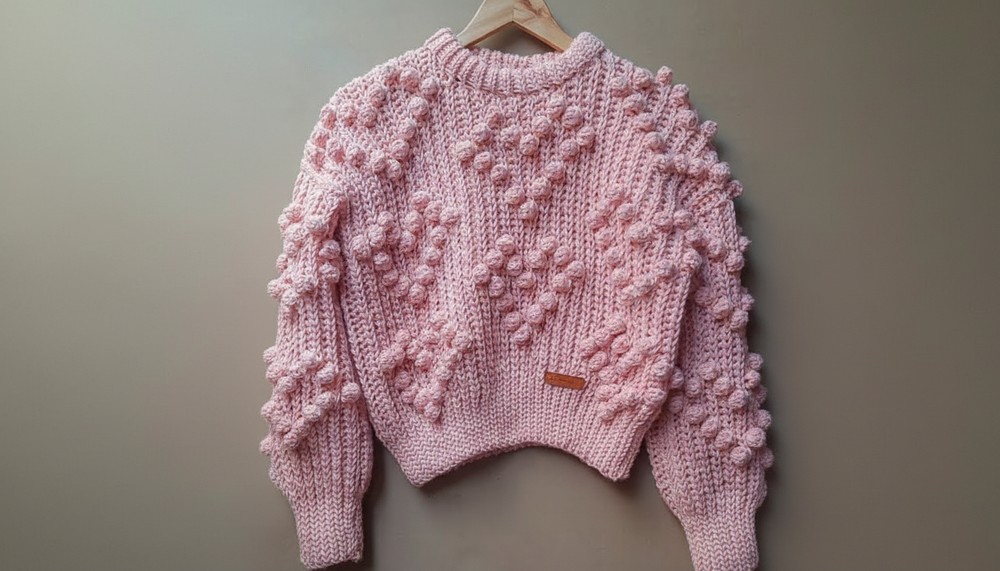 Crochet Bobble Sweater Pattern 10