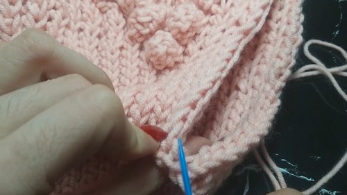 Crochet Bobble Sweater Pattern 6