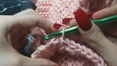 Crochet Bobble Sweater Pattern 8