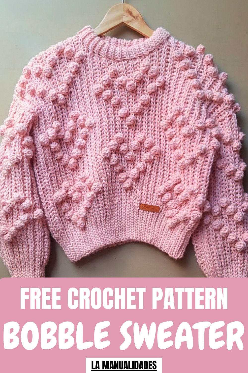 Crochet Bobble Sweater Pattern