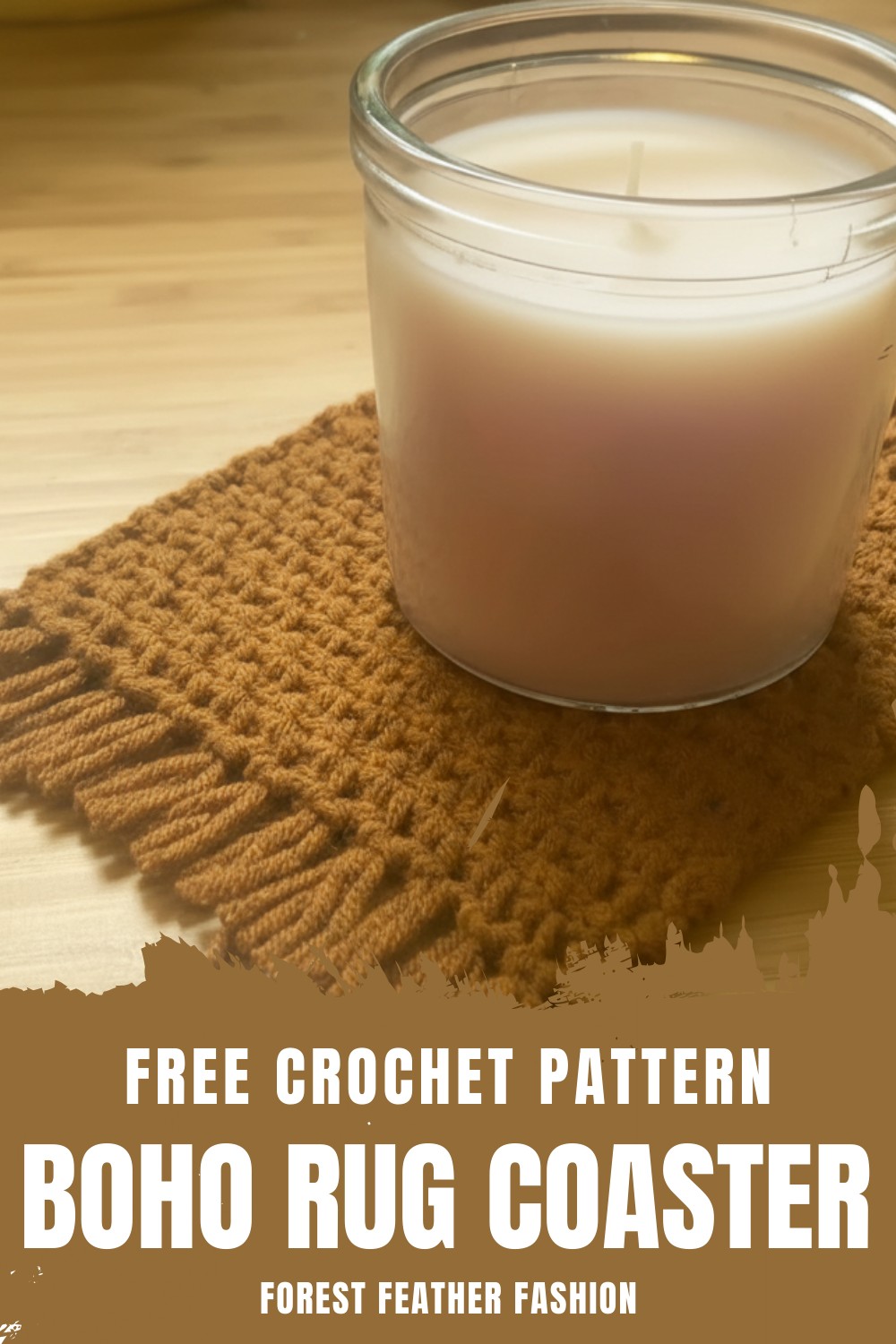 Crochet Boho Rug Coaster Tutorial