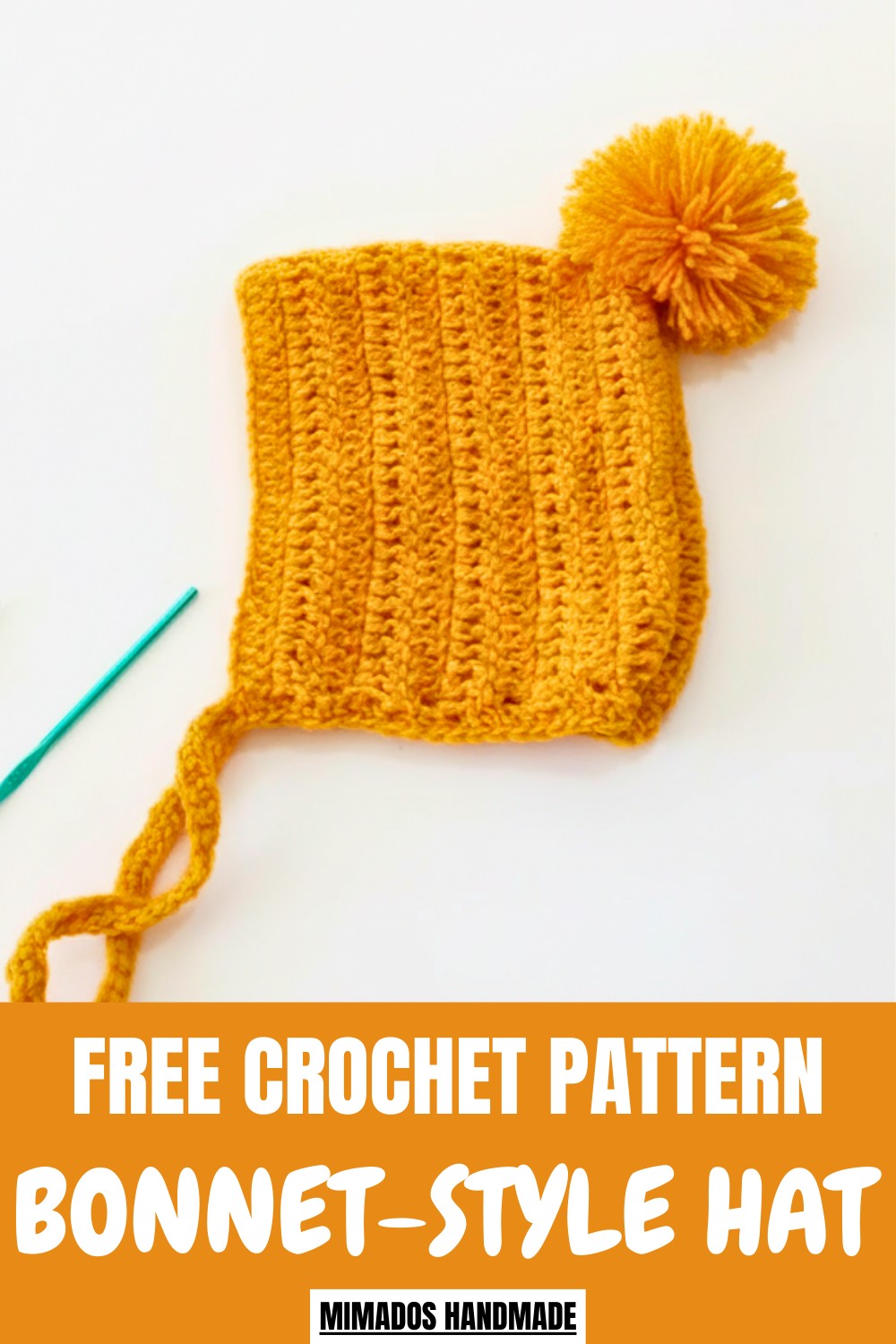 Crochet Bonnet-Style Hat Pattern