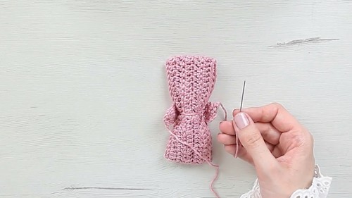 Crochet Bow Hair Clip Pattern 6
