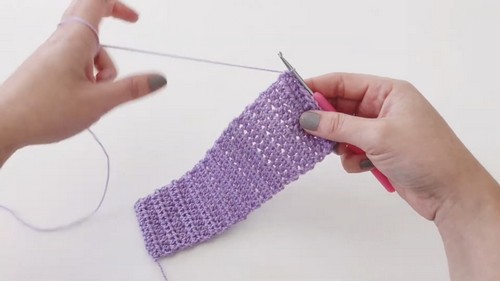 Crochet Bow Hair Tie Pattern 4