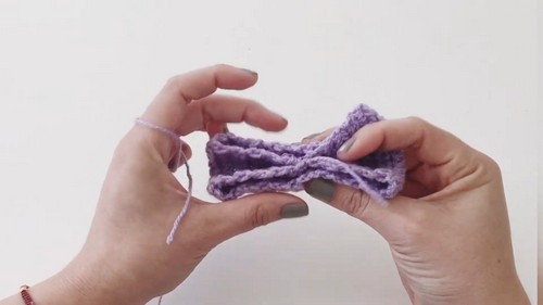 Crochet Bow Hair Tie Pattern 5