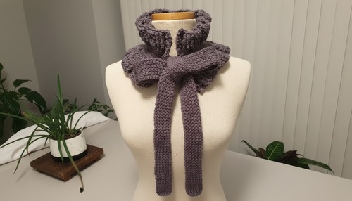 Crochet Bow Neck Warmer Pattern 7