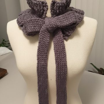 Crochet Bow Neck Warmer Pattern 8