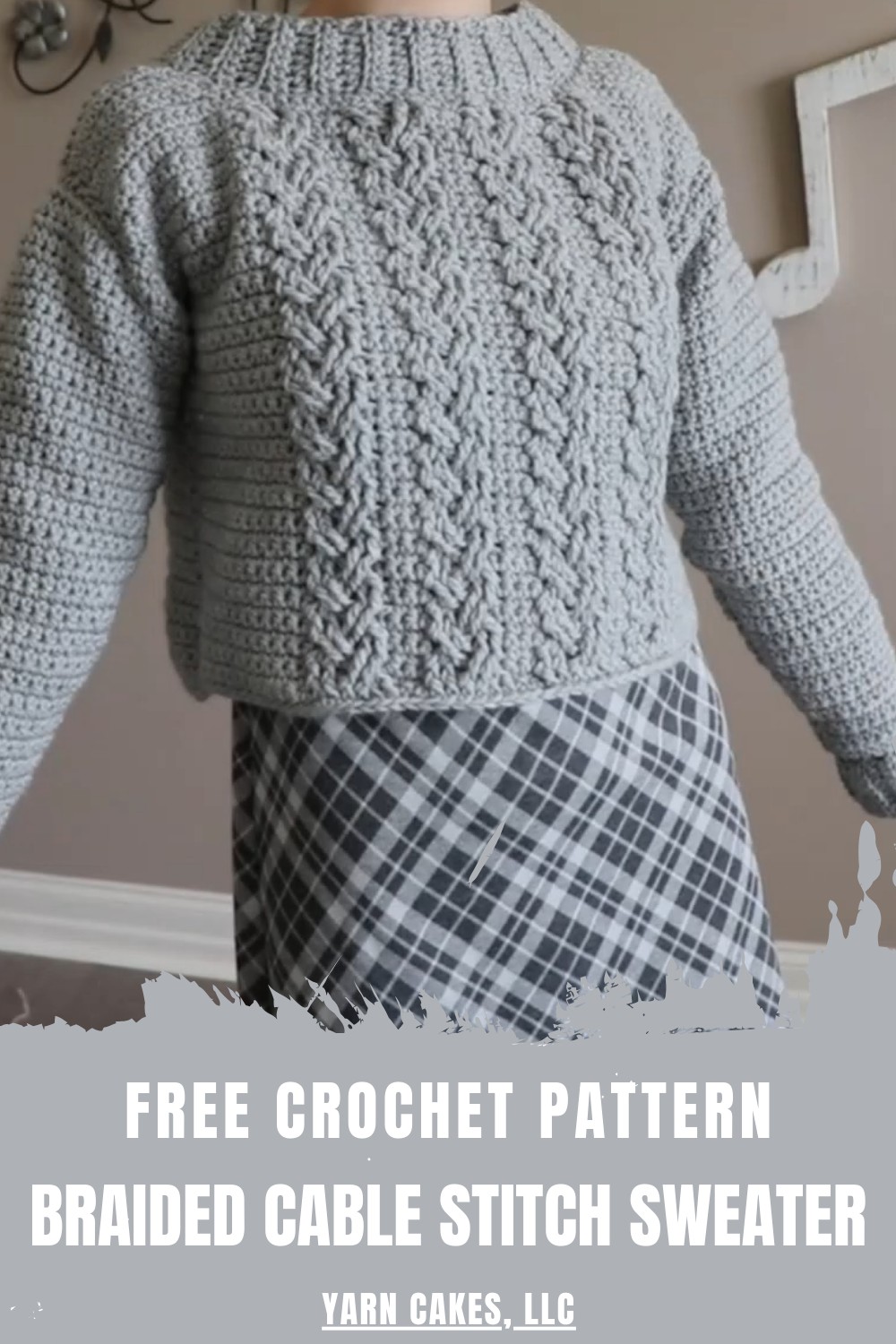 Crochet Braided Cable Stitch Sweater
