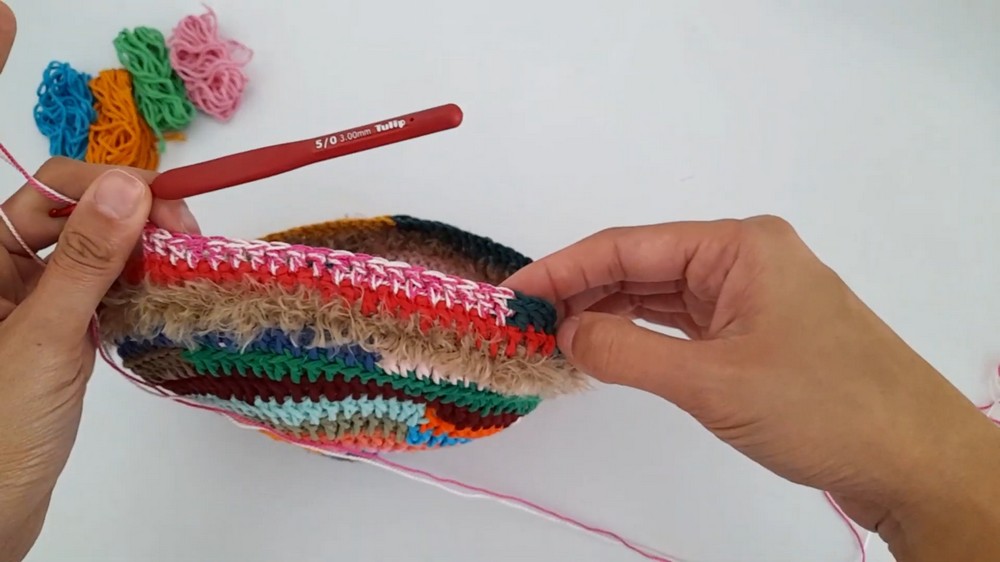 Crochet Colorful Bucket Hat