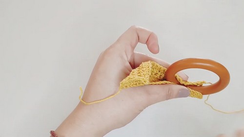 Crochet Bunny Ear Rattle Pattern 4