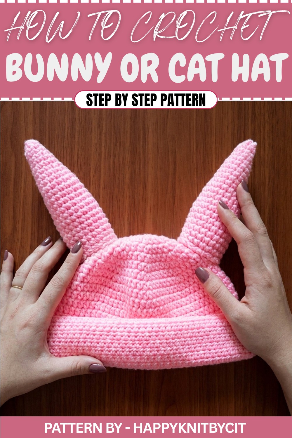 Crochet Bunny Or Cat Hat (1)
