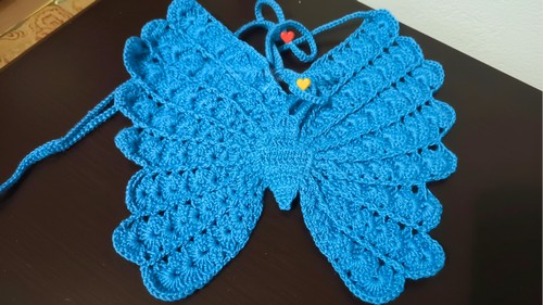 Crochet Butterfly Crop Top Pattern 7