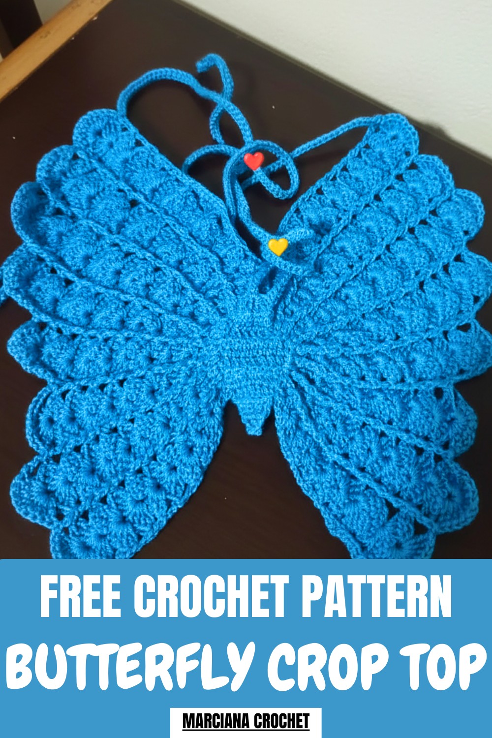 Crochet Butterfly Crop Top Pattern