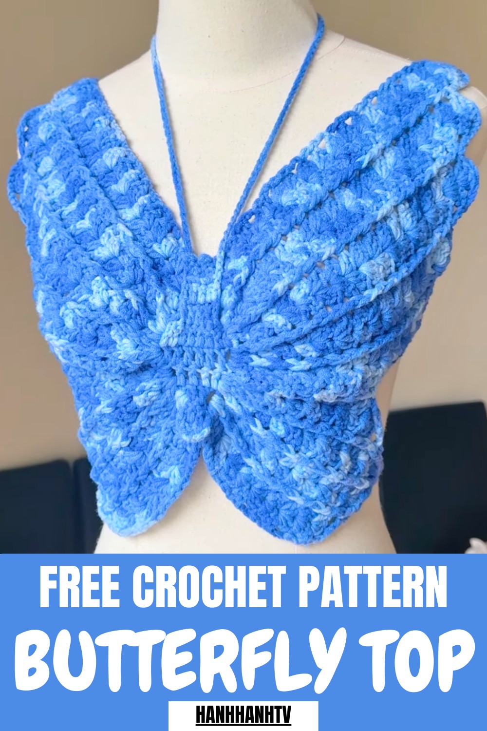 Crochet Butterfly Top Pattern