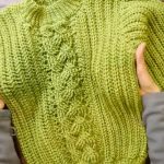 Crochet Cable Stitch Sweater Pattern 7