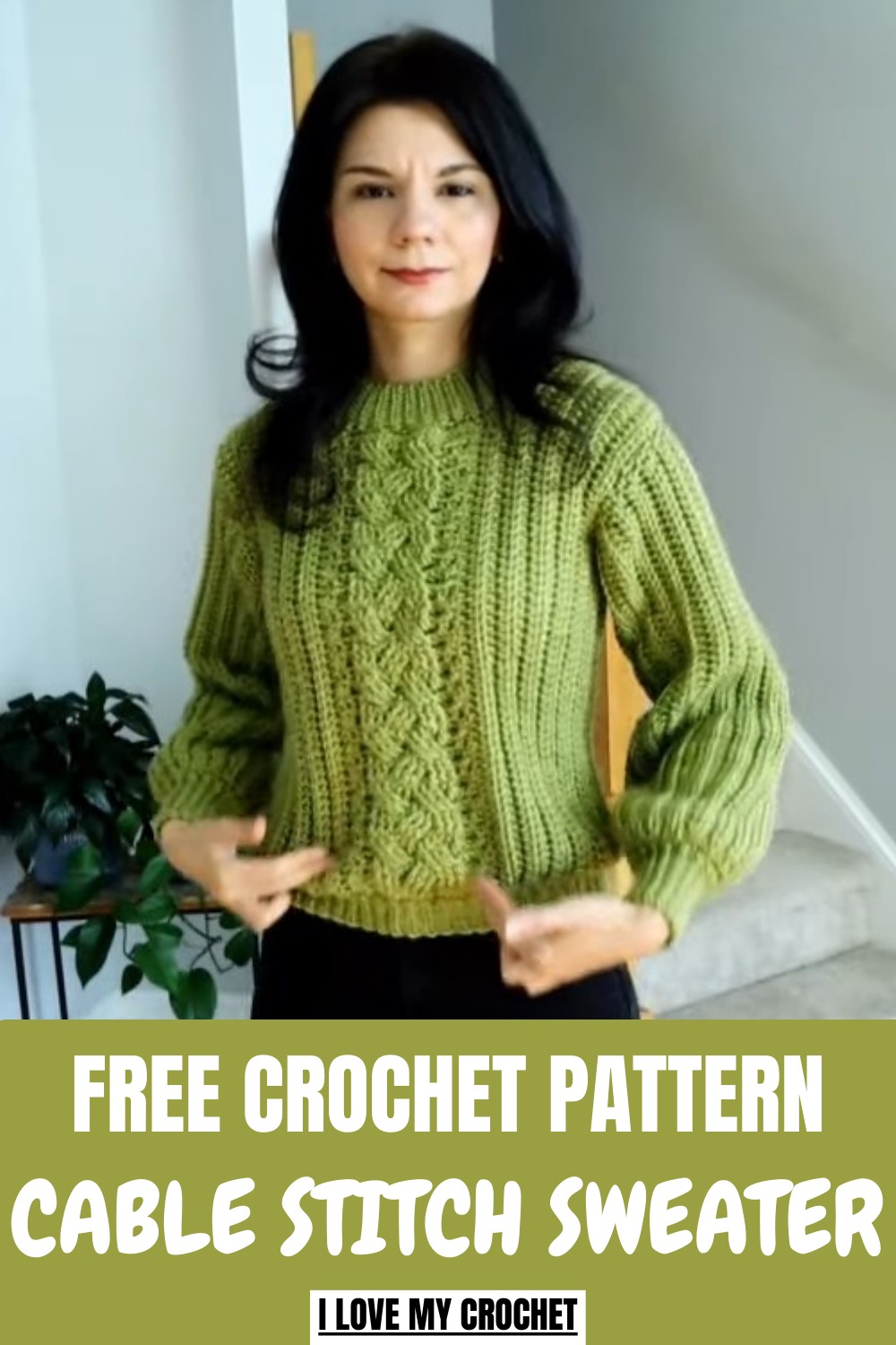 Crochet Cable Stitch Sweater Pattern