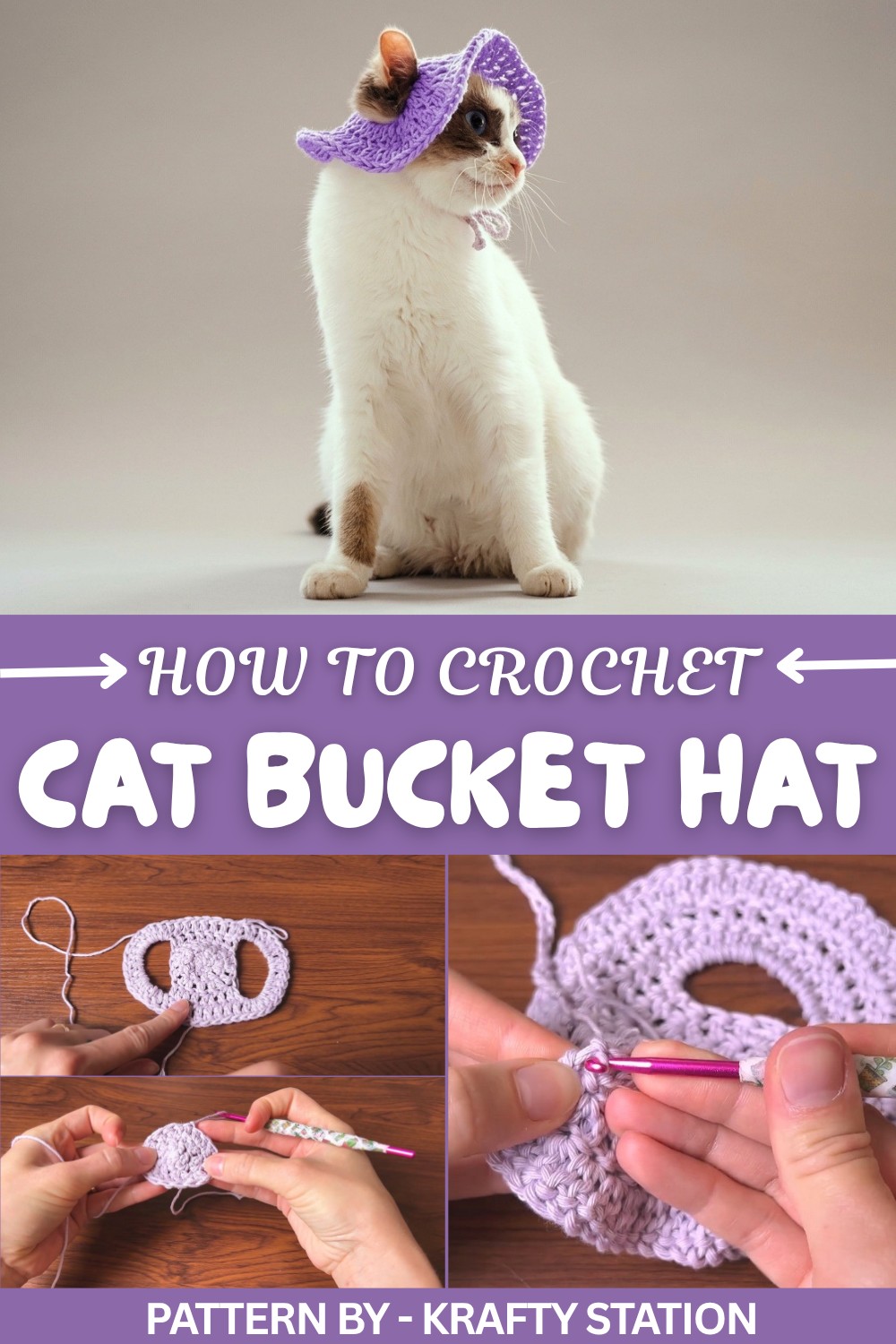 Crochet Cat Bucket Hat (1)