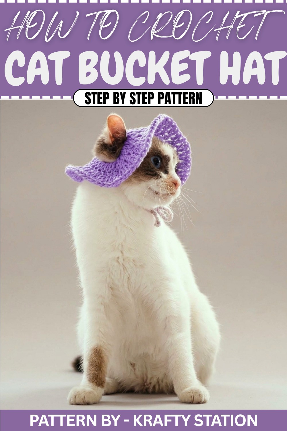 Crochet Cat Bucket Hat