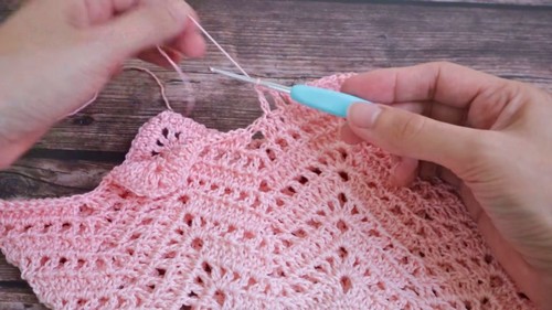 Crochet Chevron Blouse Pattern 6