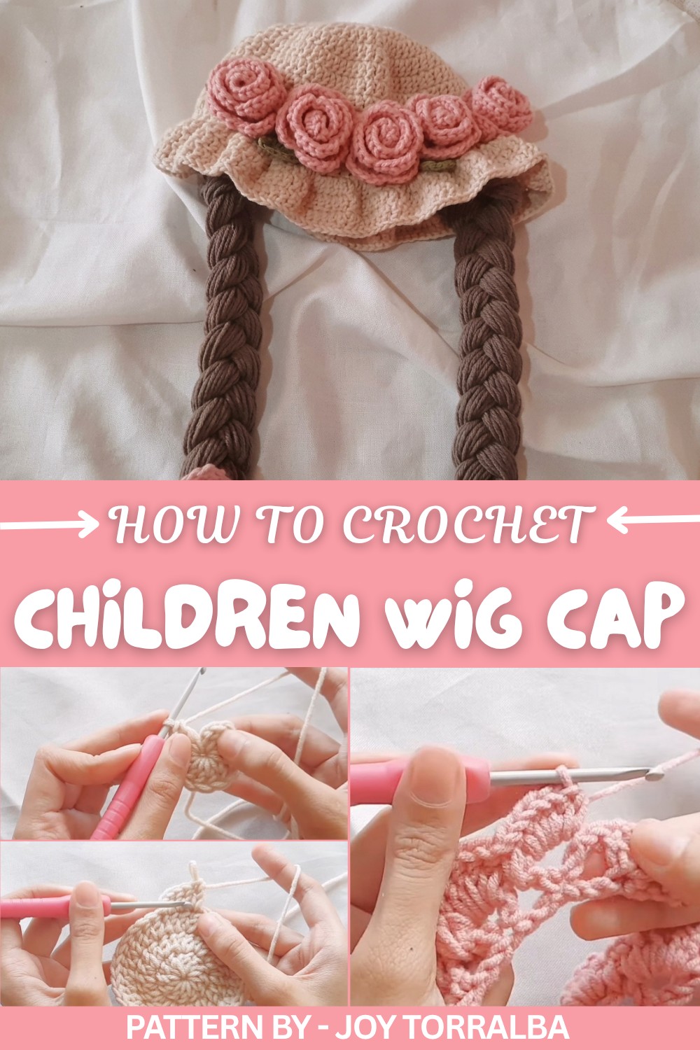 Crochet Childrens Wig Cap (1)