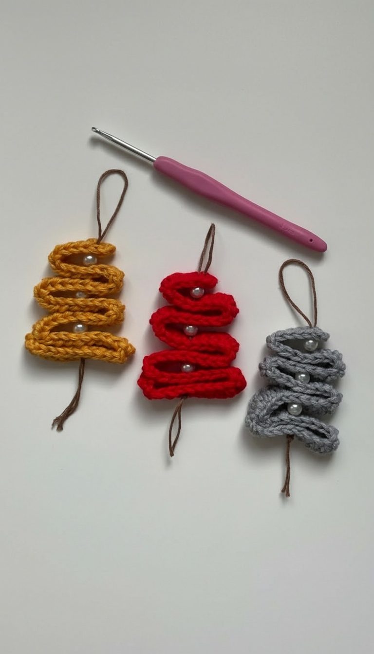 Crochet Christmas Tree Ornament Pattern 8