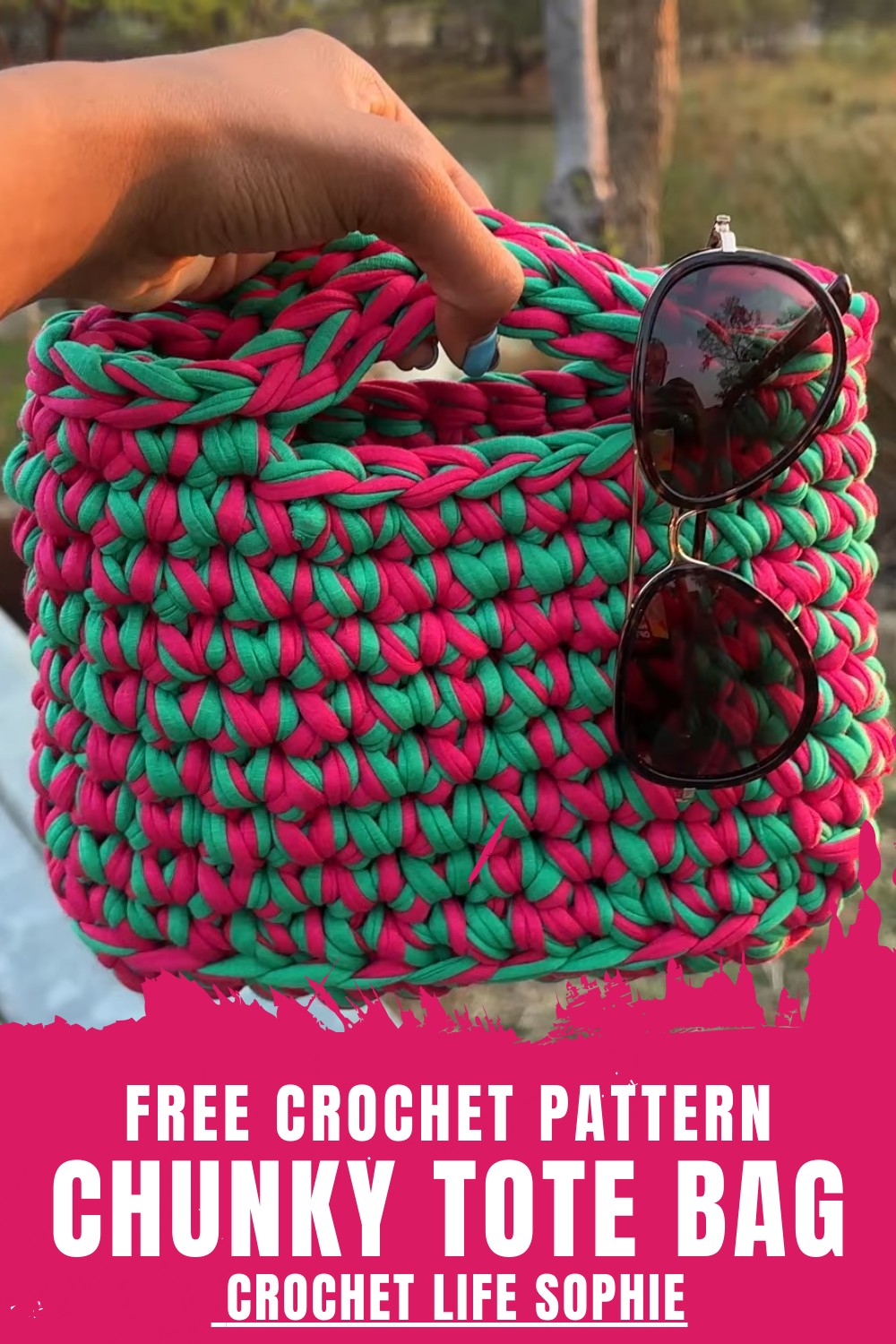 Crochet Chunky Tote Bag