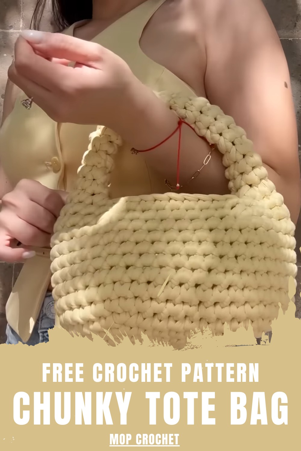 Crochet Chunky Tote Bag