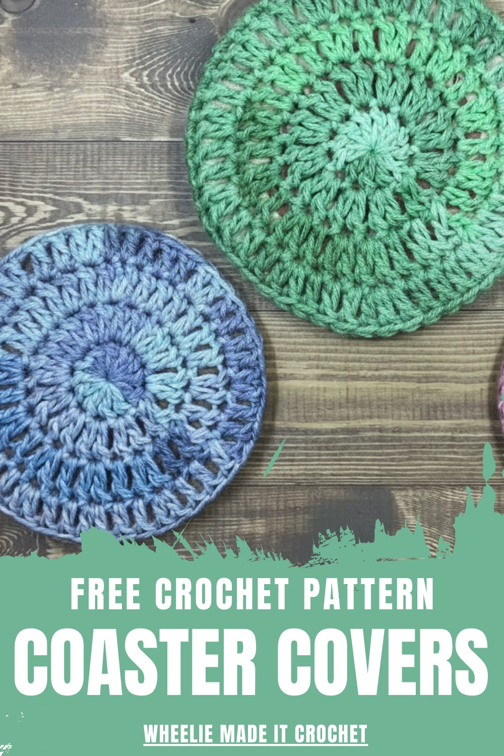 Crochet Coaster Covers Pattern
