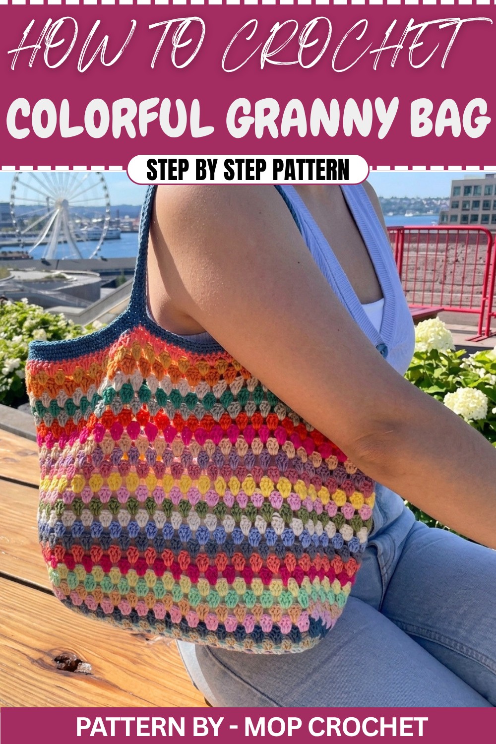 Crochet Colorful Granny Bag (1)