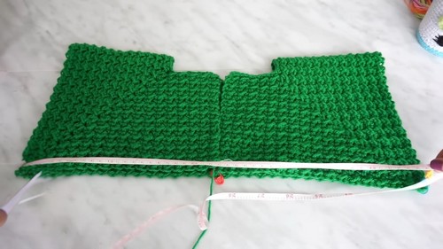 Crochet Crunch Stitch Cardigan Pattern 5