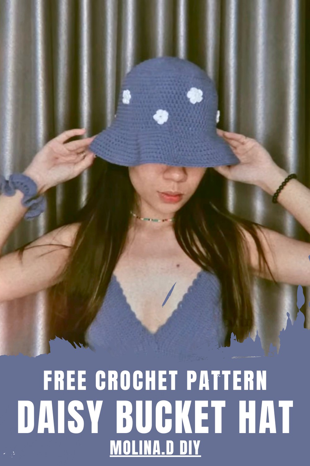 Crochet Daisy Bucket Hat