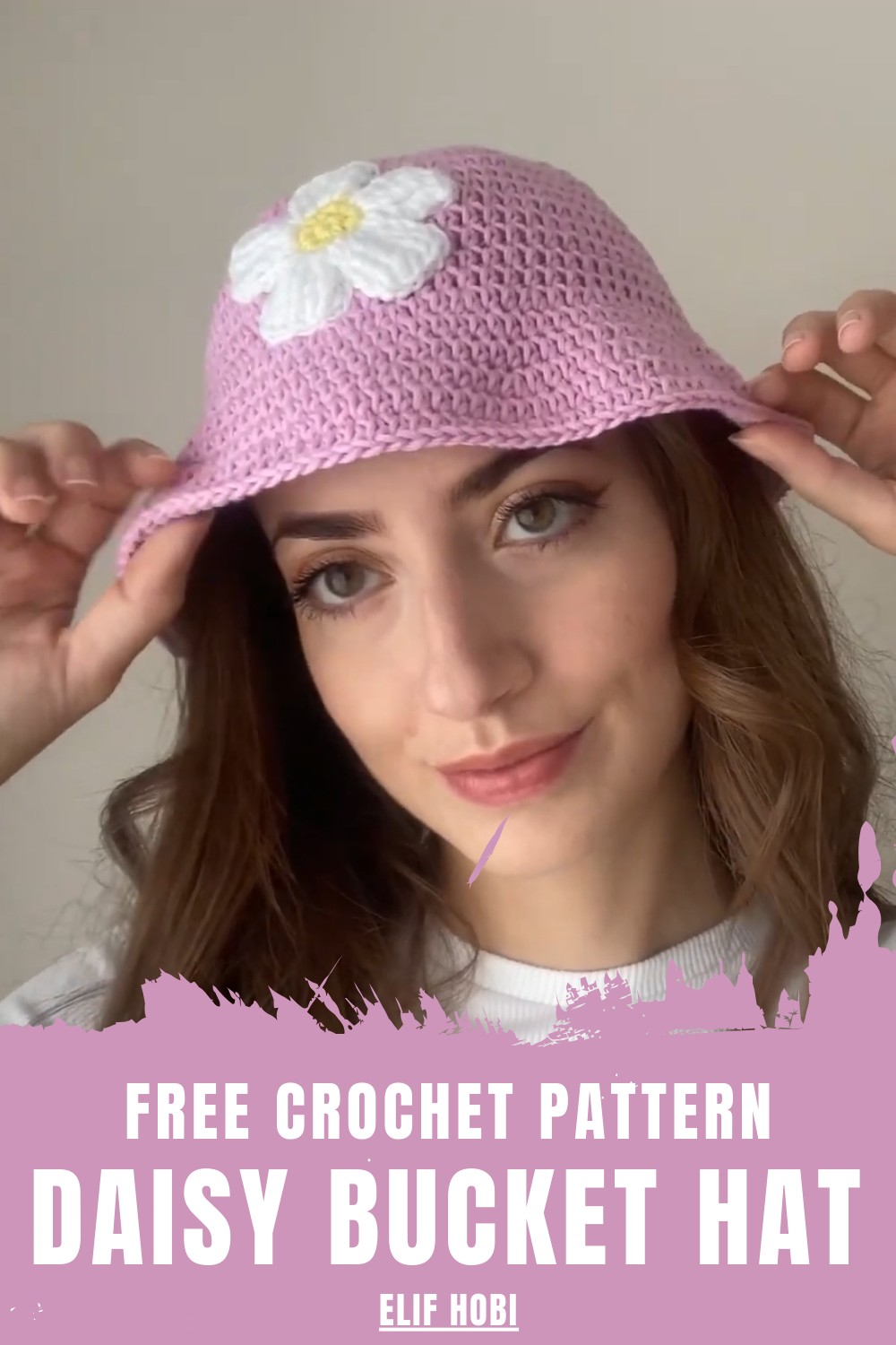 Crochet Daisy Bucket Hat