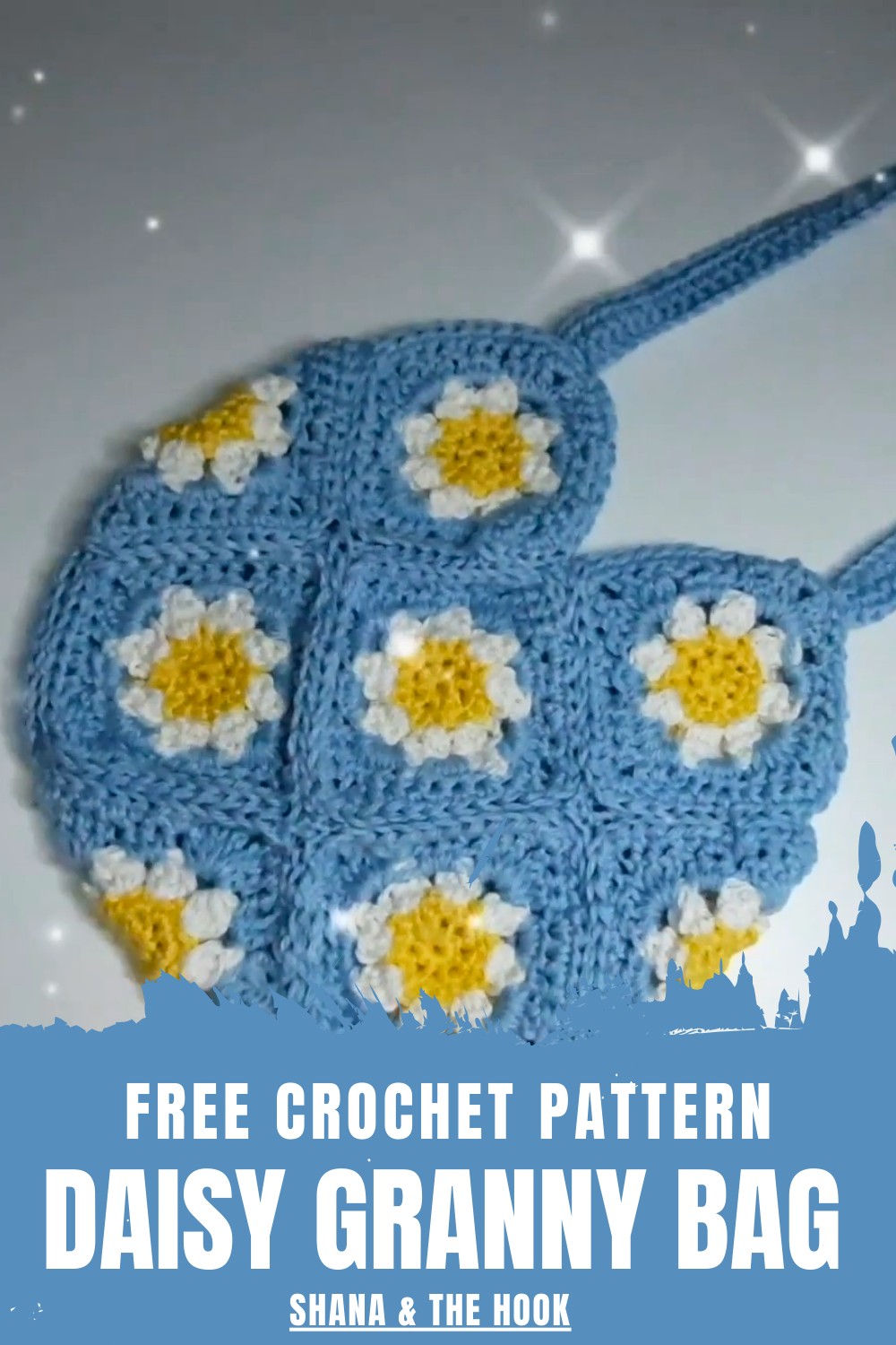Crochet Daisy Granny Bag