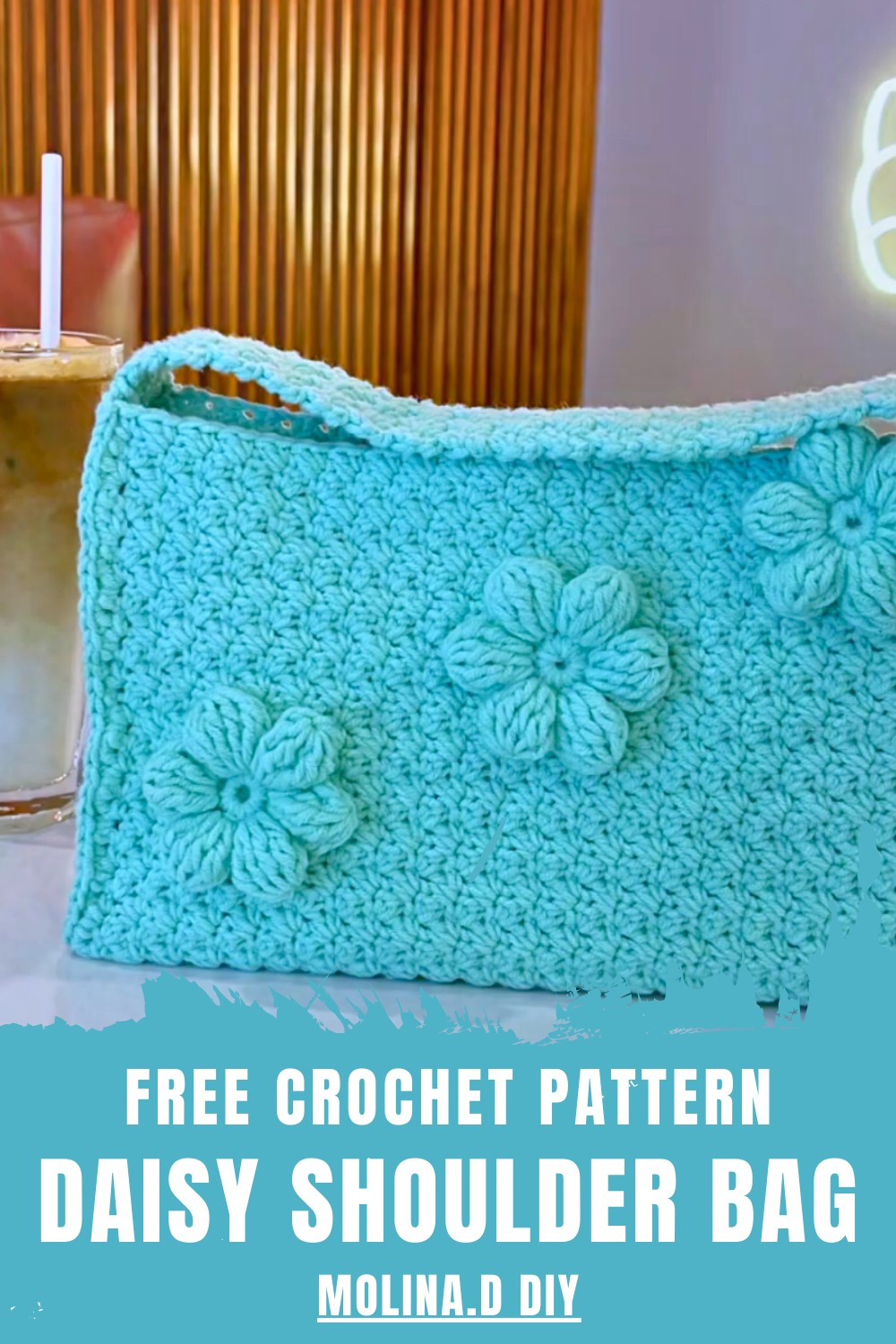 Crochet Daisy Shoulder Bag