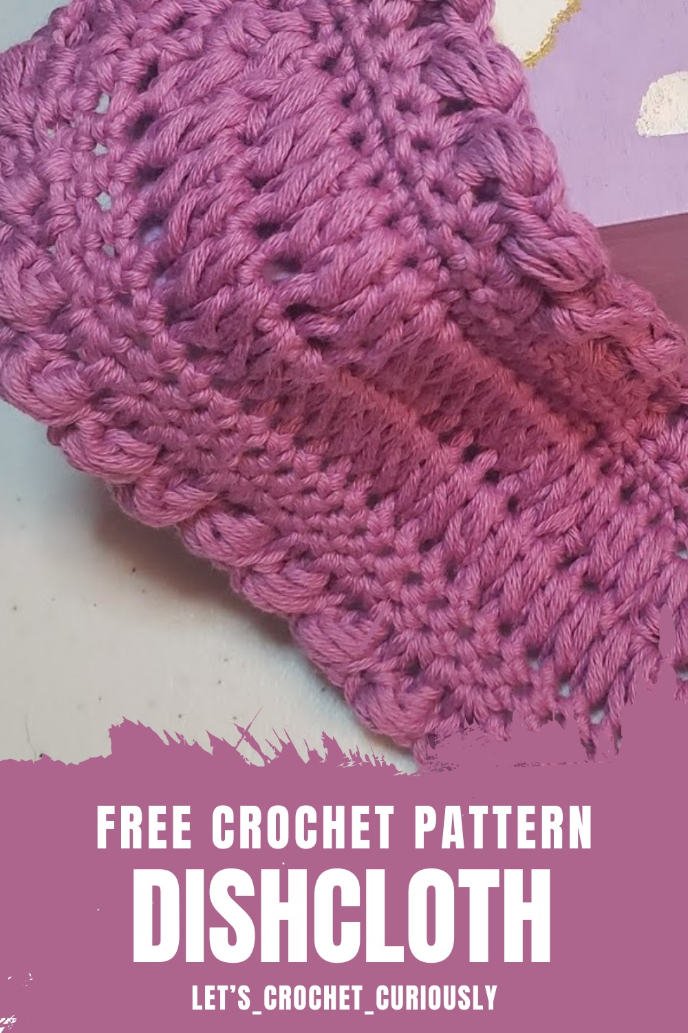 Crochet Dishcloth Pattern