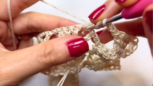 Crochet Fan Stitch Blouse Pattern 3