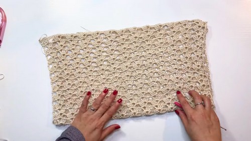 Crochet Fan Stitch Blouse Pattern 5