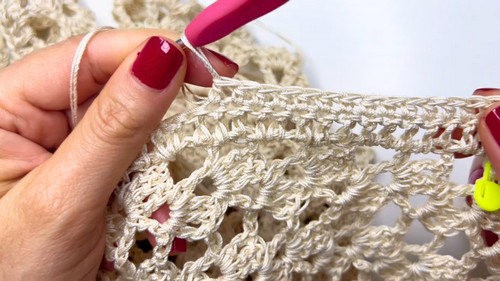 Crochet Fan Stitch Blouse Pattern 7