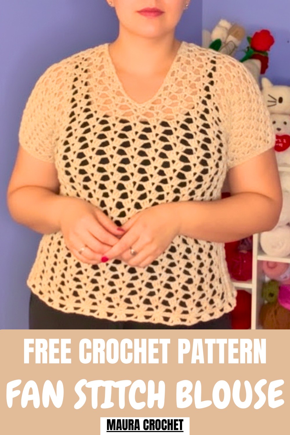 Crochet Fan Stitch Blouse Pattern