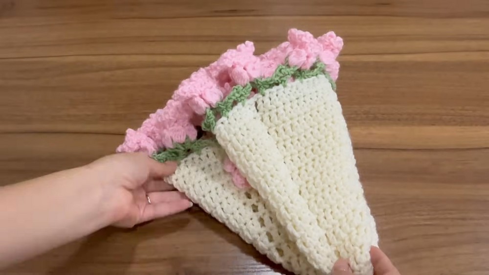 Crochet Flower Bouquet Blanket Pattern 10