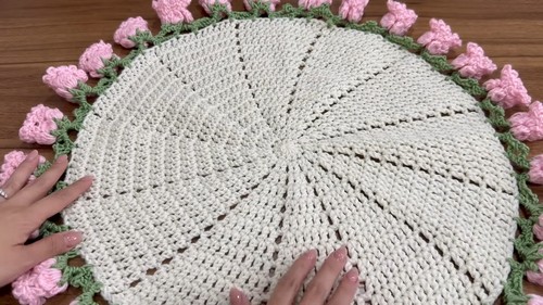 Crochet Flower Bouquet Blanket Pattern 8