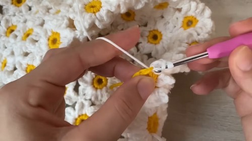Crochet Flower Crop Top Pattern 7