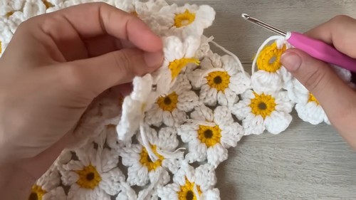 Crochet Flower Crop Top Pattern 8