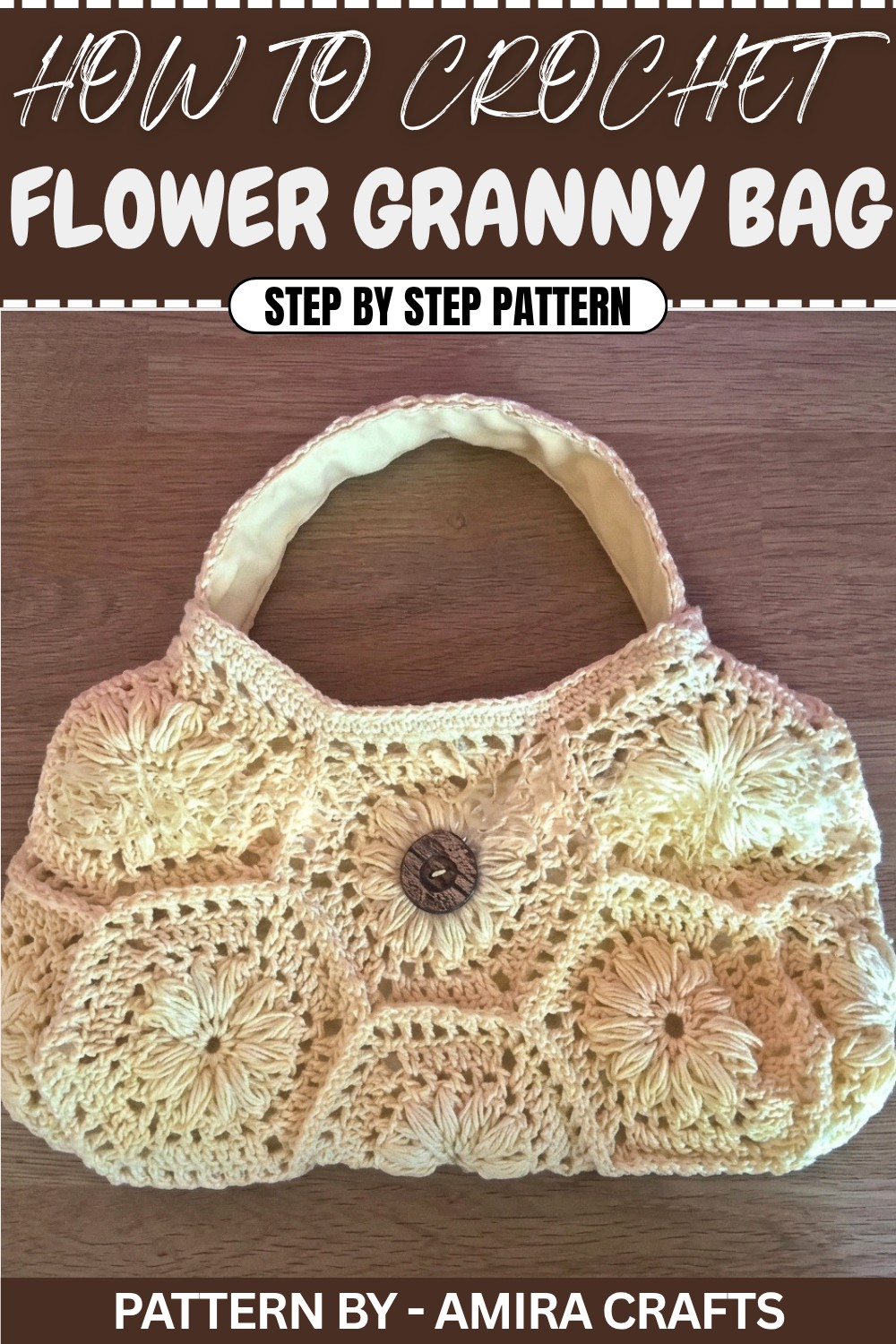 Crochet Flower Granny Bag
