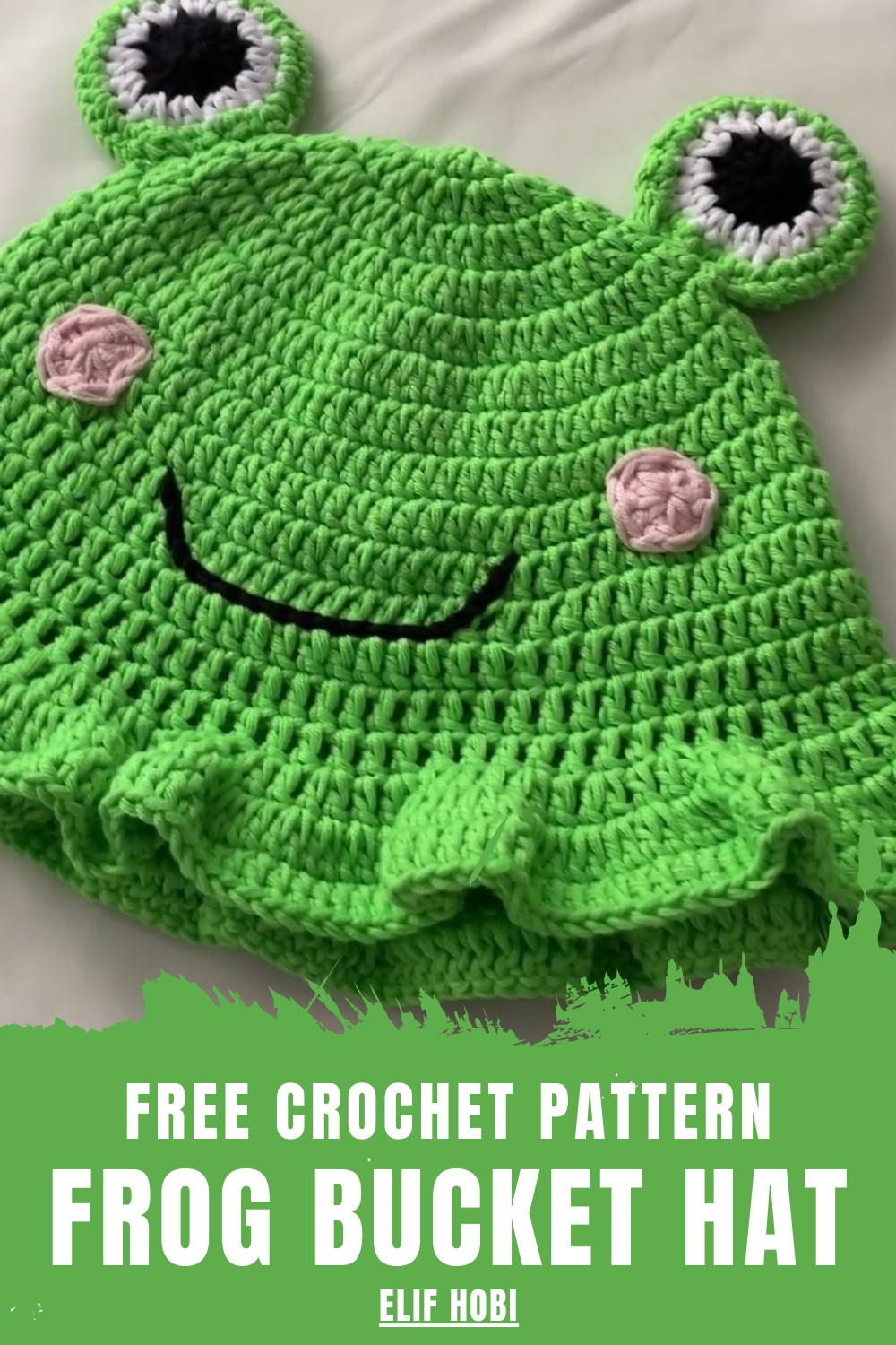 Crochet Frog Bucket Hat