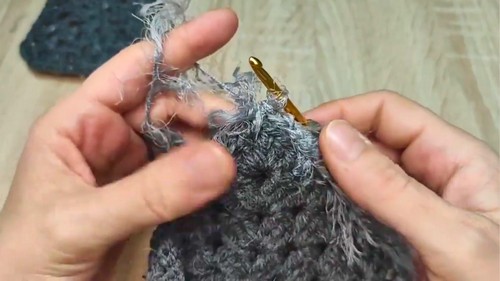 Crochet Fur-Motif Cardigan Pattern 5