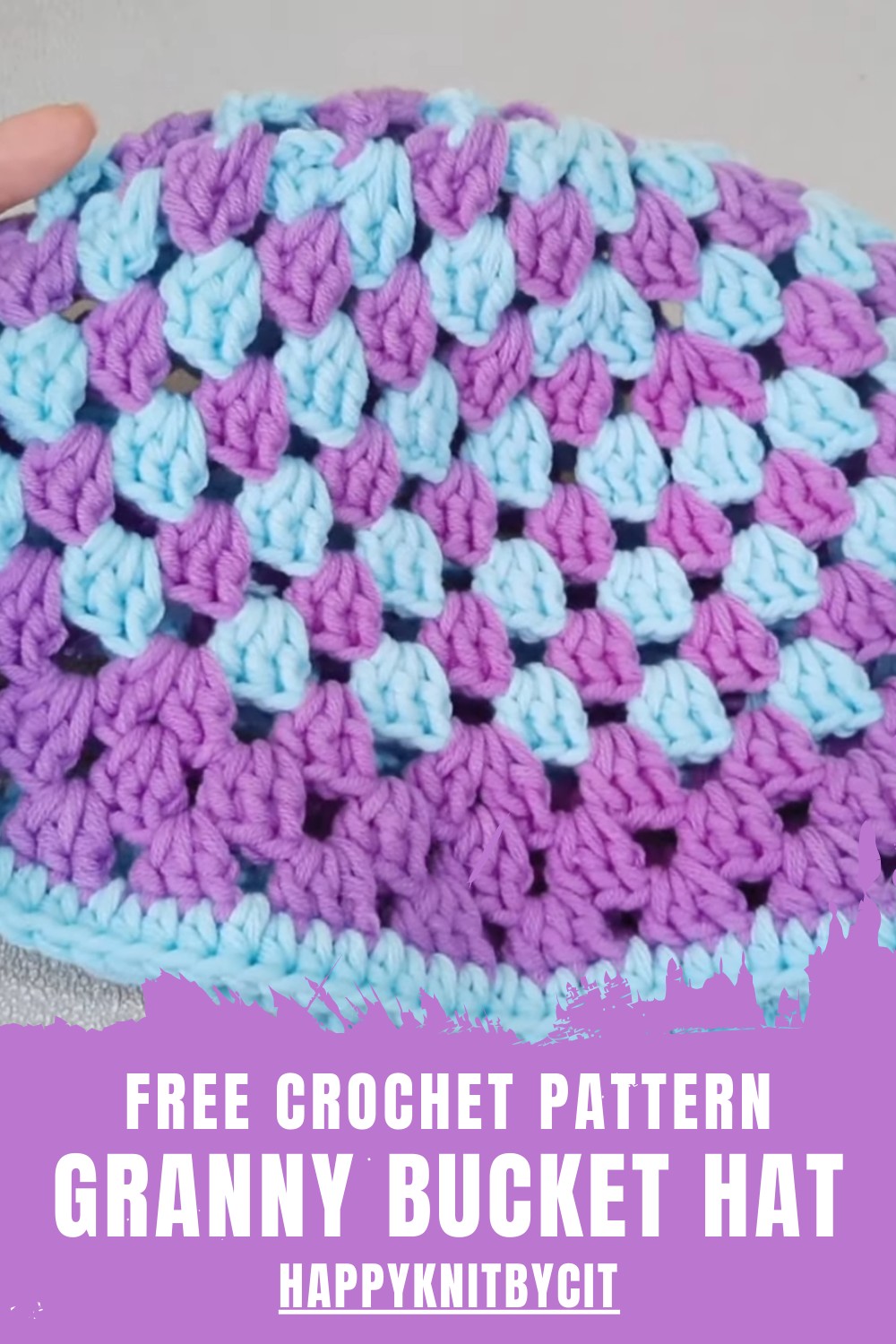 Crochet Granny Bucket Hat